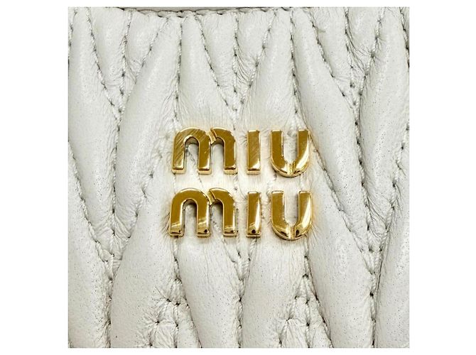 Portachiavi ciondolo Wonder in pelle Miu Miu Nero Crudo - vista 4