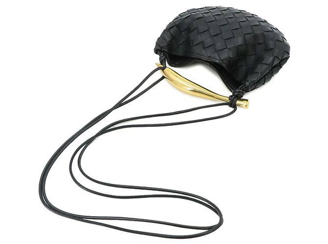 Borsa a mano Mini Sardine Intrecciato Bottega Veneta Nero - vista 5