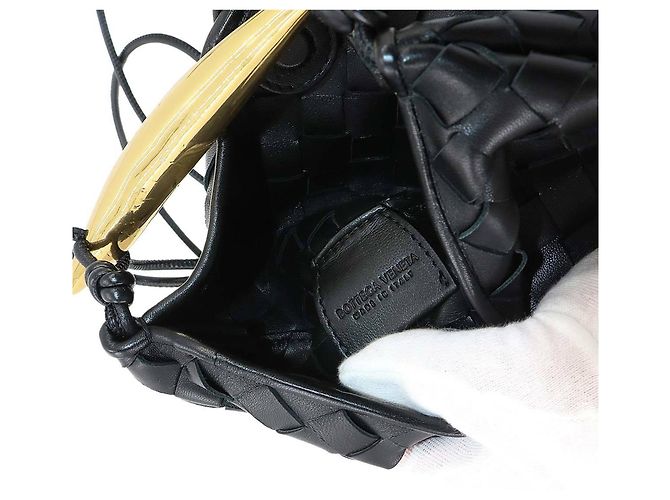 Borsa a mano Mini Sardine Intrecciato Bottega Veneta Nero - vista 7