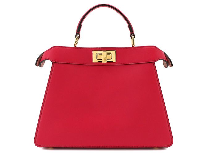 Borsa a mano Fendi Peekaboo Iseeu Small in rosa - vista 3