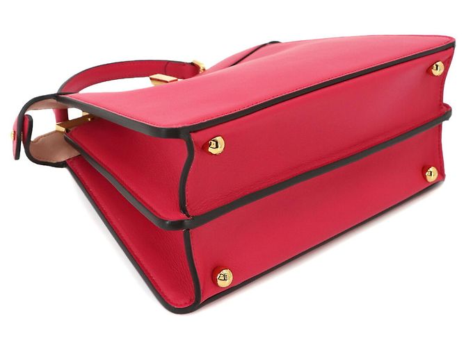Borsa a mano Fendi Peekaboo Iseeu Small in rosa - vista 5