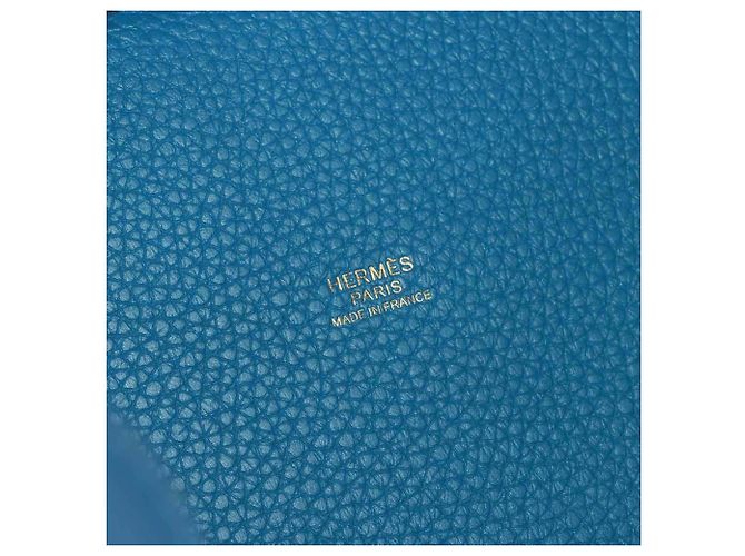 Autre Marque Borsa Piko Hermes Picotin Lock 18 PM Blu - vista 7