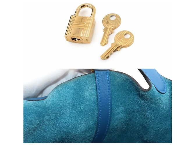 Autre Marque Borsa Piko Hermes Picotin Lock 18 PM Blu - vista 8