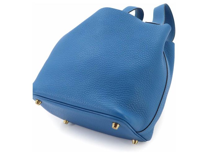 Autre Marque Borsa Piko Hermes Picotin Lock 18 PM Blu - vista 9