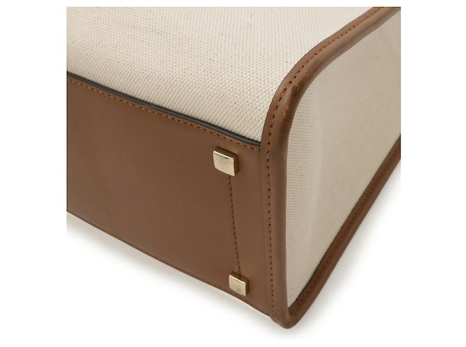 Borsa Tote Jimmy Choo Varenne M Marrone Beige - vista 4
