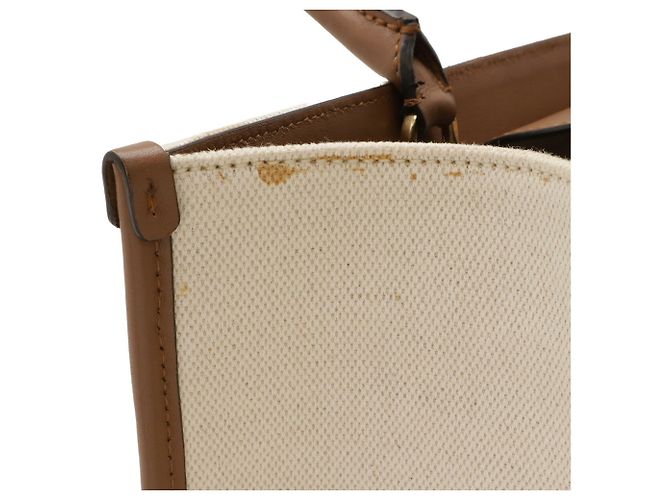 Borsa Tote Jimmy Choo Varenne M Marrone Beige - vista 5
