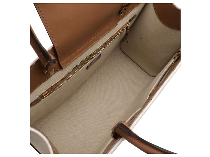 Borsa Tote Jimmy Choo Varenne M Marrone Beige - vista 8