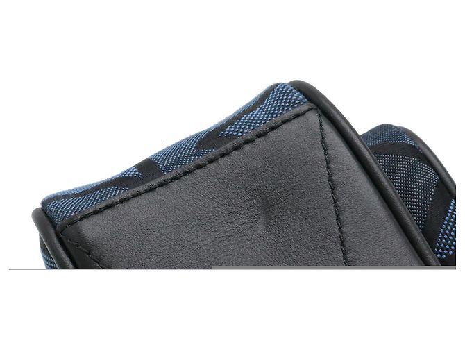 Borsa Burberry Ormond Paddy Nero Blu - vista 5