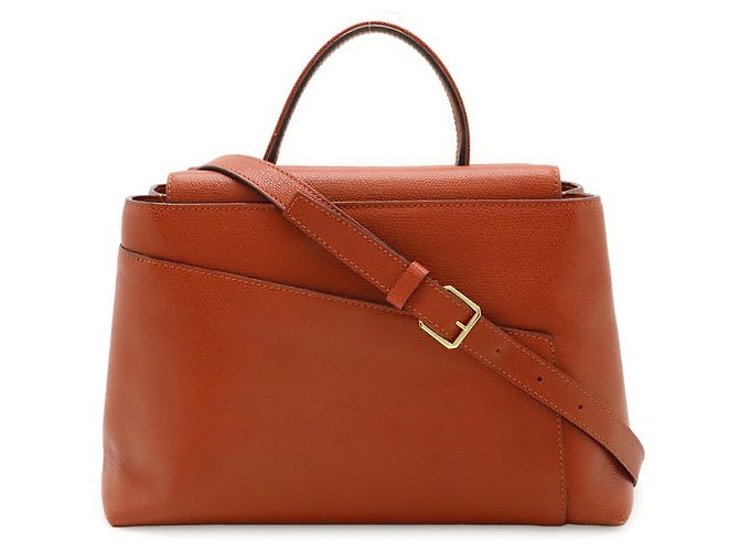 Borsa Valextra Small Twist Rosso - vista 2
