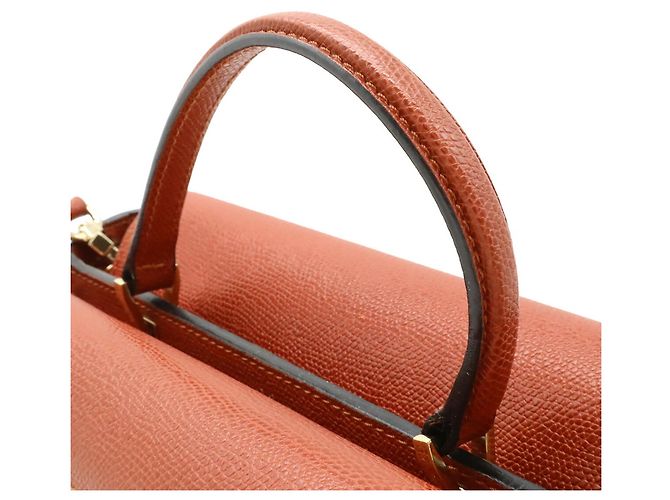 Borsa Valextra Small Twist Rosso - vista 5
