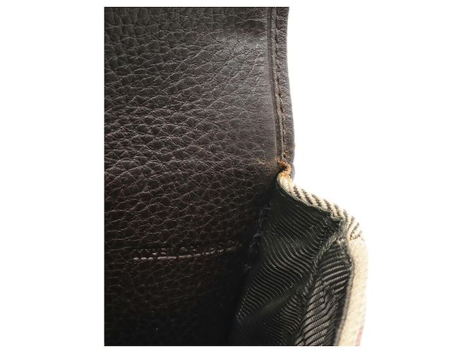 Borsa a tracolla Burberry House Check Nero Beige Marrone scuro - vista 9