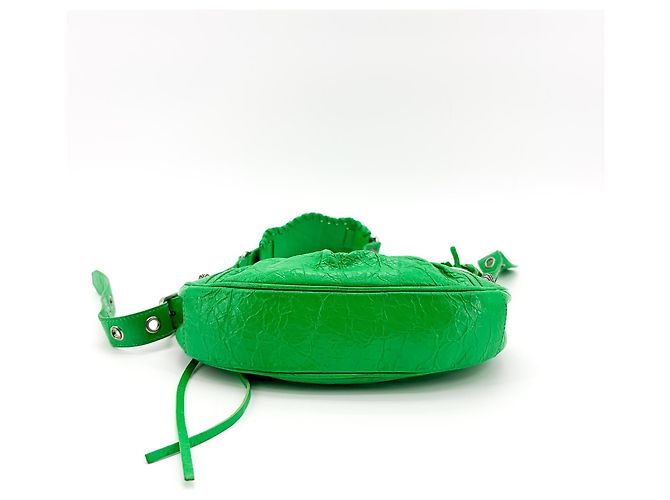 Balenciaga Le Cagole Giant Studs Leather XS Verde - vista 3