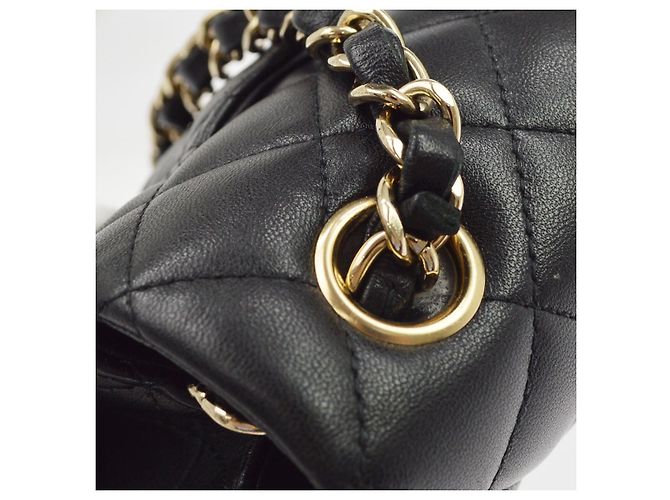 Chanel Classic Single Flap Quilted Lambskin Mini Negro - vista 6