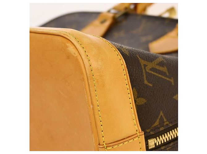Louis Vuitton Alma Monogram Canvas PM Castaño - vista 4