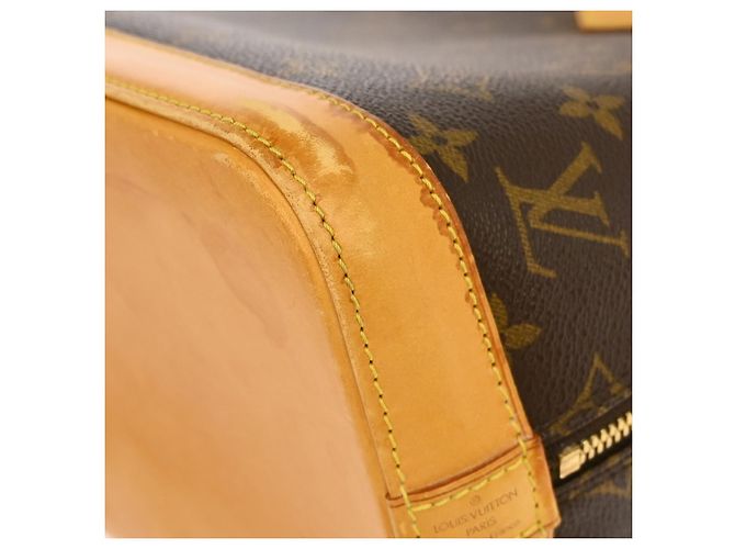 Louis Vuitton Alma Monogram Canvas PM Castaño - vista 7