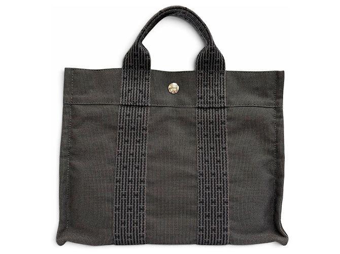 Hermès Bolso Hermes Herline Tote PM Gray Castaño - vista 2