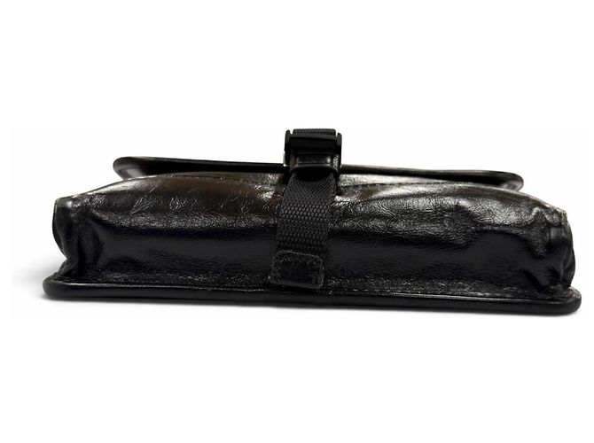 Borsa a tracolla Prada Soft Looks in pelle Nero - vista 5