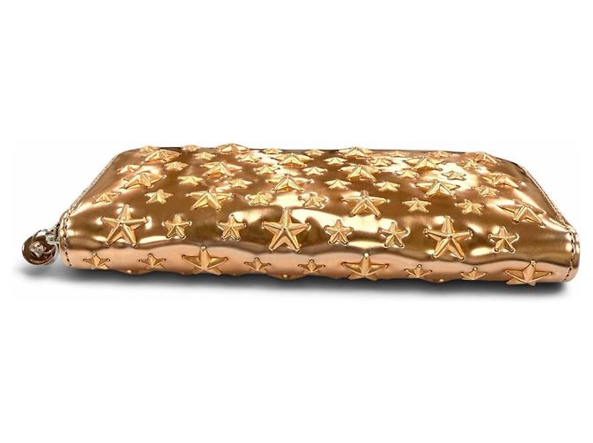 Cartera larga de piel metalizada Jimmy Choo Metálico - vista 4