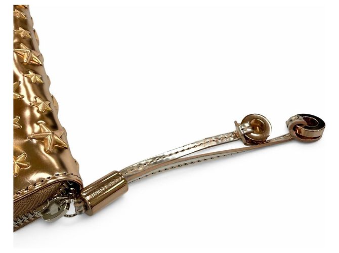 Cartera larga de piel metalizada Jimmy Choo Metálico - vista 8