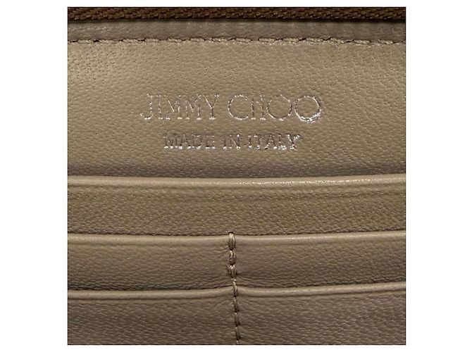Cartera larga de piel metalizada Jimmy Choo Metálico - vista 9