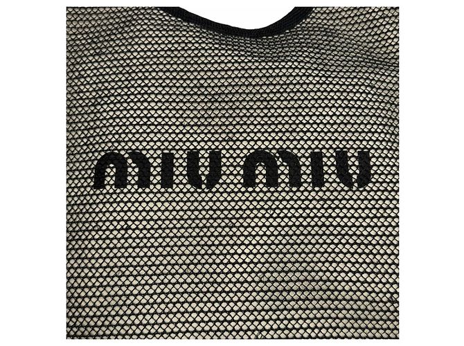 Miu Miu Raffia Mesh Tote Bag - Ansicht 12