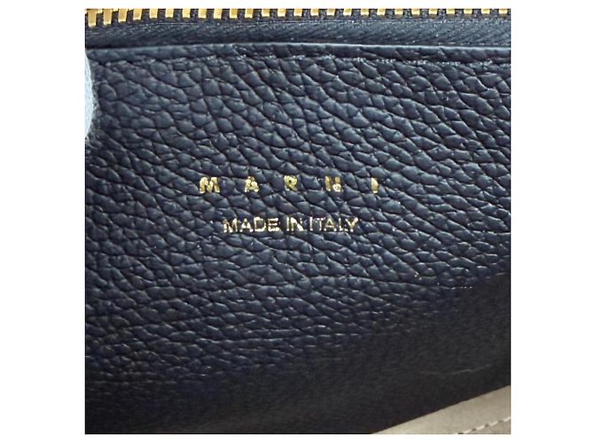 Marni Trancaloo Leder-Tote-Bag mit Logo-Hardware Schwarz - Ansicht 11