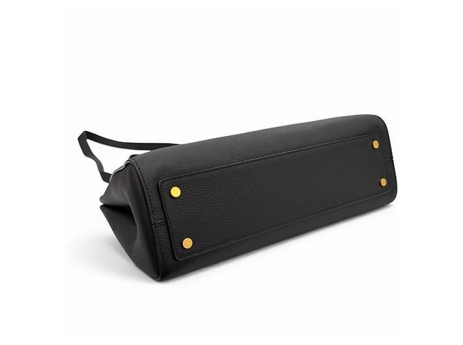 Marni Trancaloo Leder-Tote-Bag mit Logo-Hardware Schwarz - Ansicht 4
