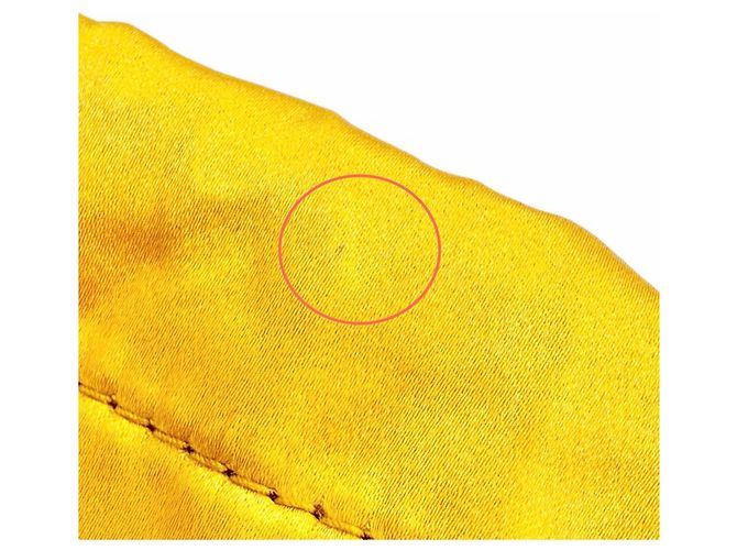 Pouch con coulisse Miu Miu Duchess Giallo - vista 12