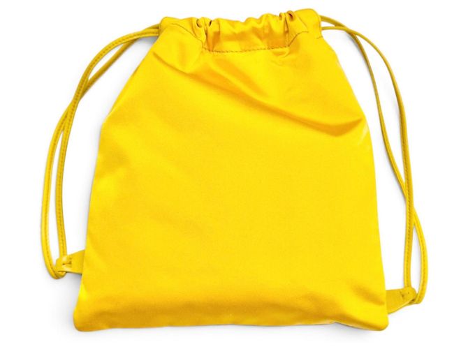 Pouch con coulisse Miu Miu Duchess Giallo - vista 3