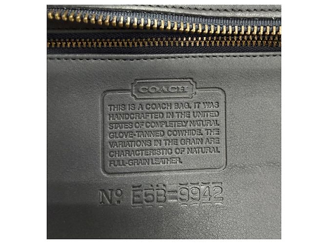 COACH Vintage 9942 Handtasche aus Glove Leather Schwarz - Ansicht 10