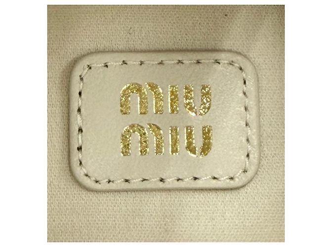 Charm per borsa in pelle Miu Miu Beige - vista 10