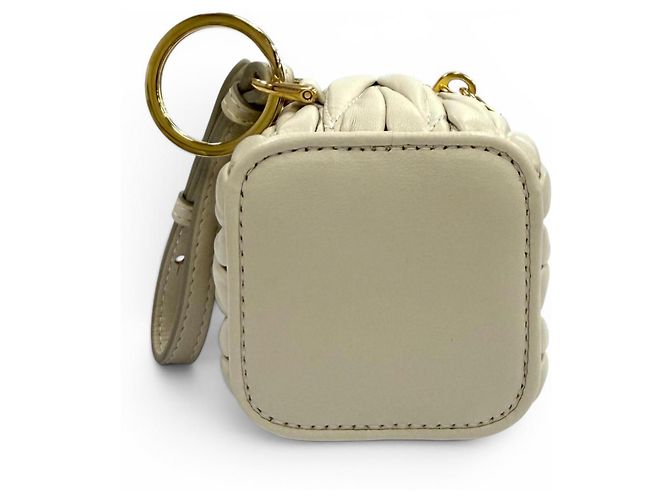 Charm per borsa in pelle Miu Miu Beige - vista 3