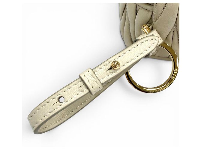 Charm per borsa in pelle Miu Miu Beige - vista 8