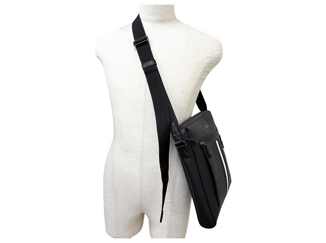 Borsa a tracolla e spalla BALLY MECOY in pelle nera Nero - vista 2