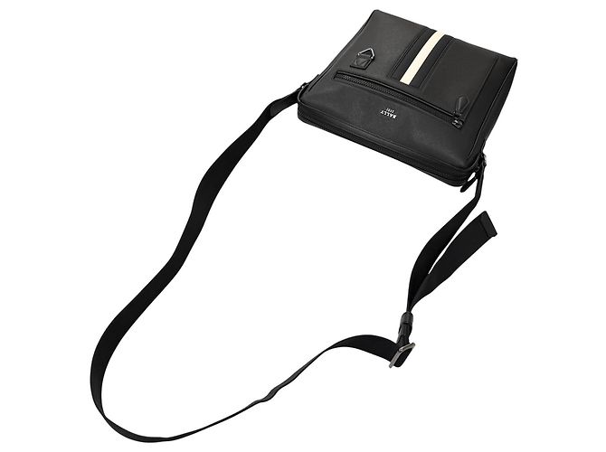 Borsa a tracolla e spalla BALLY MECOY in pelle nera Nero - vista 4