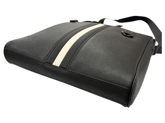 Borsa a tracolla e spalla BALLY MECOY in pelle nera Nero - vista 5