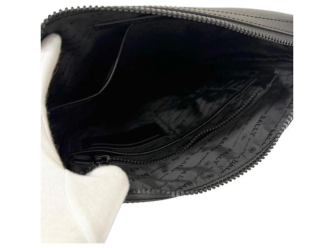 Borsa a tracolla e spalla BALLY MECOY in pelle nera Nero - vista 7