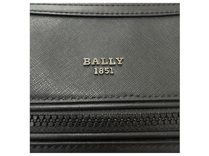 Borsa a tracolla e spalla BALLY MECOY in pelle nera Nero - vista 9