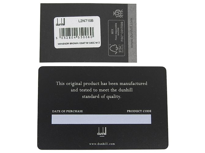Alfred Dunhill Dunhill Windsor Bi-Fold Long Wallet Dark brown - view 12