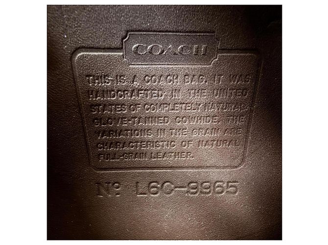 COACH Vintage 9965 Schultertasche aus Leder Braun - Ansicht 10