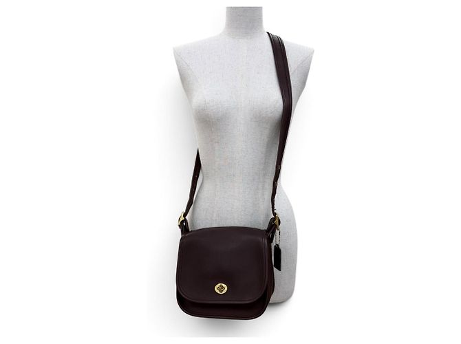 COACH Vintage 9965 Schultertasche aus Leder Braun - Ansicht 2