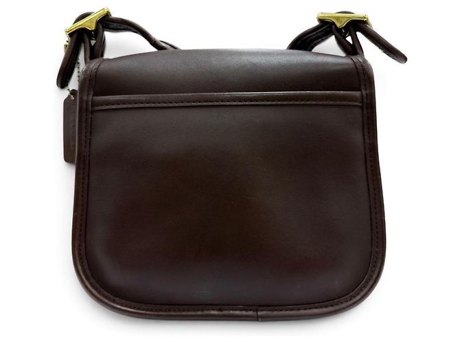 COACH Vintage 9965 Schultertasche aus Leder Braun - Ansicht 3