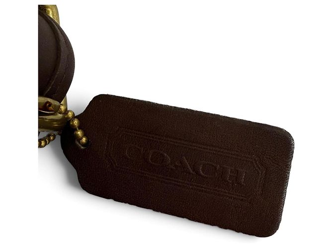 COACH Vintage 9965 Schultertasche aus Leder Braun - Ansicht 9