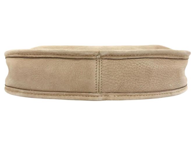 COACH Vintage 4399 Schultertasche aus Nubukleder Beige - Ansicht 4