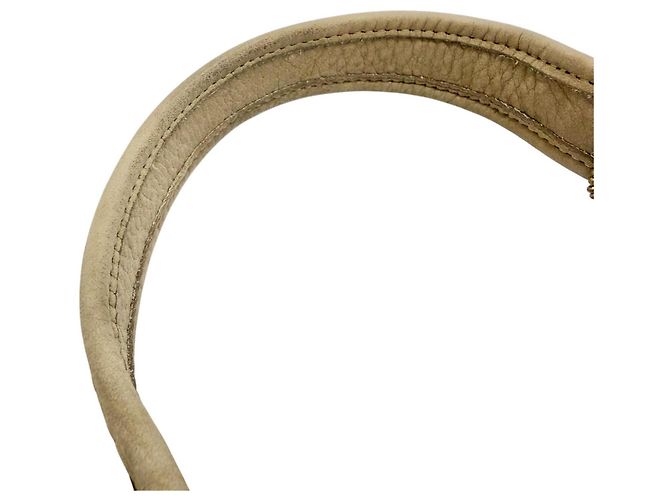 COACH Vintage 4399 Schultertasche aus Nubukleder Beige - Ansicht 6