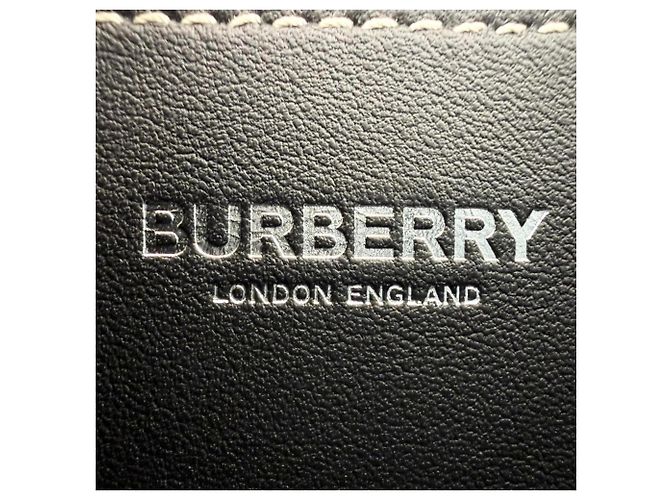Borsa a tracolla in pelle Burberry Paddy Check Marrone - vista 12