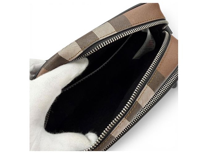 Borsa a tracolla in pelle Burberry Paddy Check Marrone - vista 9
