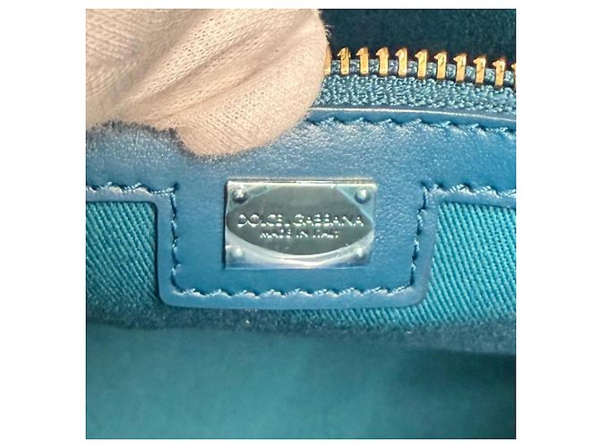 Borsa Tote Dolce & Gabbana in pelle rossa e tela Rosso - vista 12