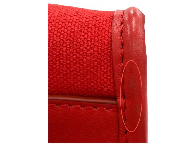 Borsa Tote Dolce & Gabbana in pelle rossa e tela Rosso - vista 14