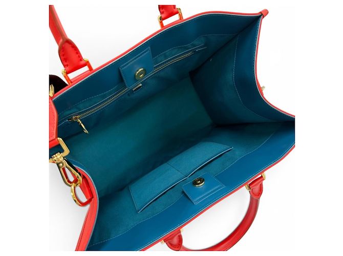 Borsa Tote Dolce & Gabbana in pelle rossa e tela Rosso - vista 6